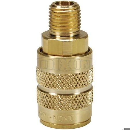 Dixon 1/4 IND COUP 1/4 M-NPTF BRASS, BRASS 2FM2-B-BS